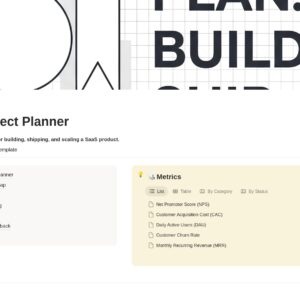 SaaS Project Planner
