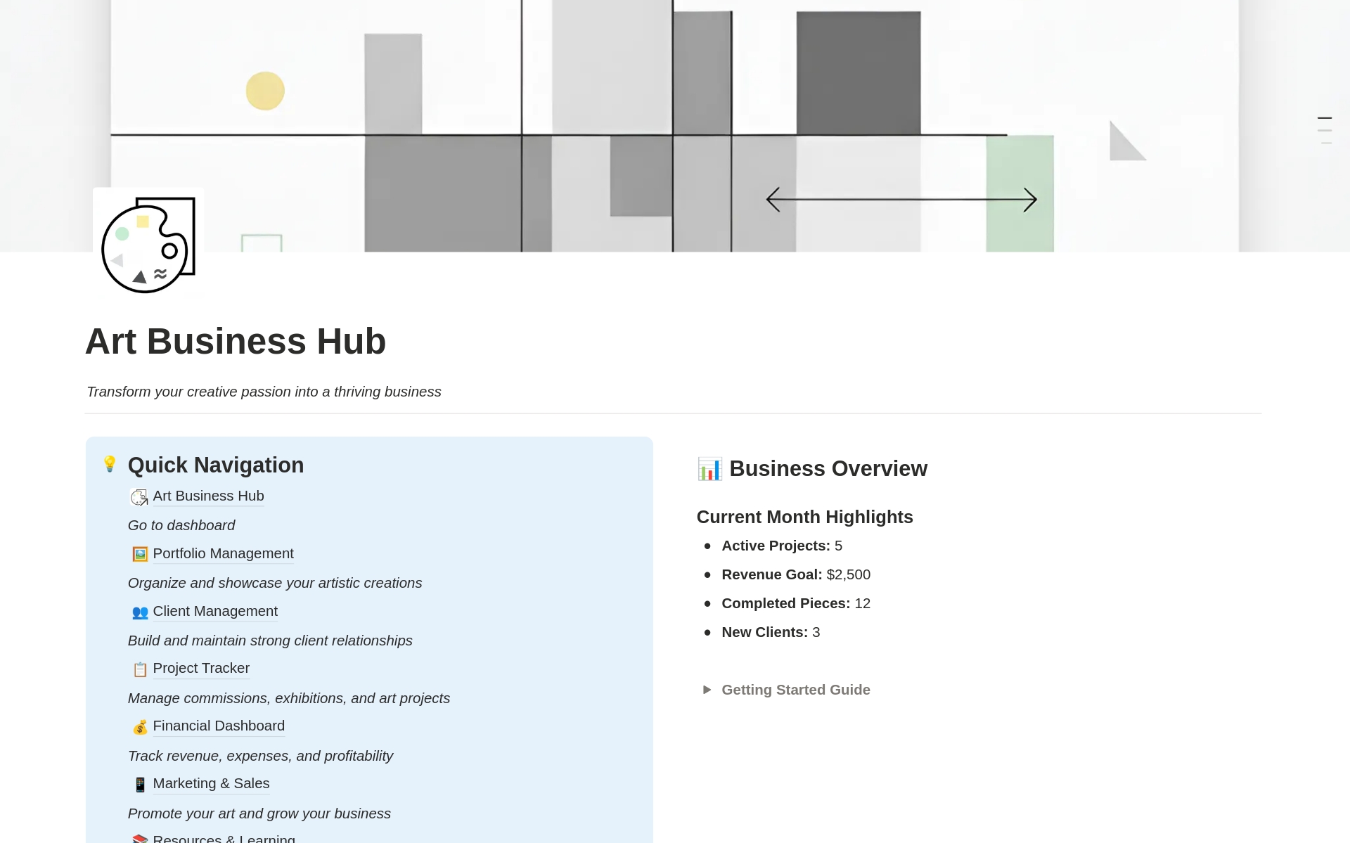 Art Business Hub — Business Management for Artists