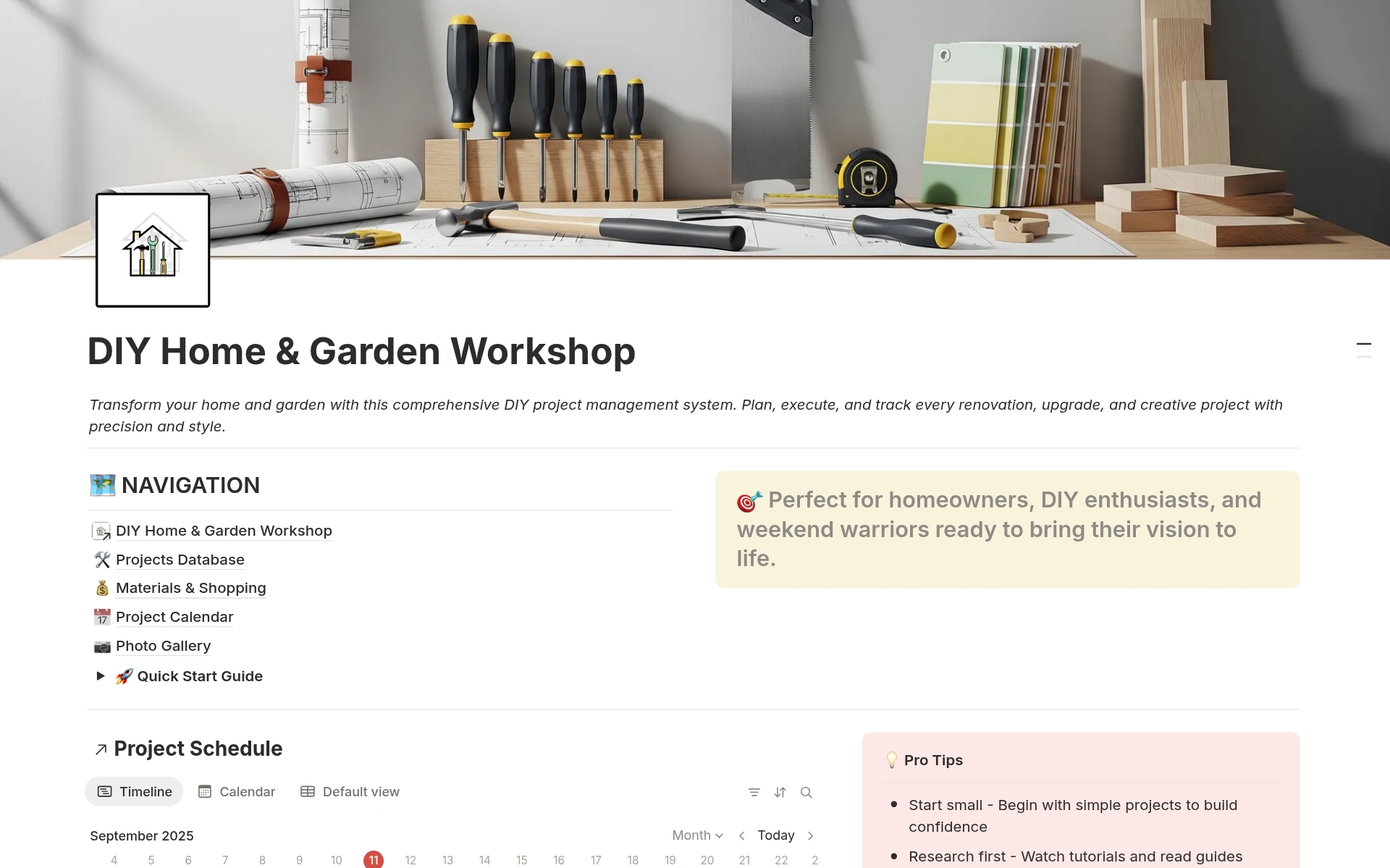 DIY Home & Garden Workshop