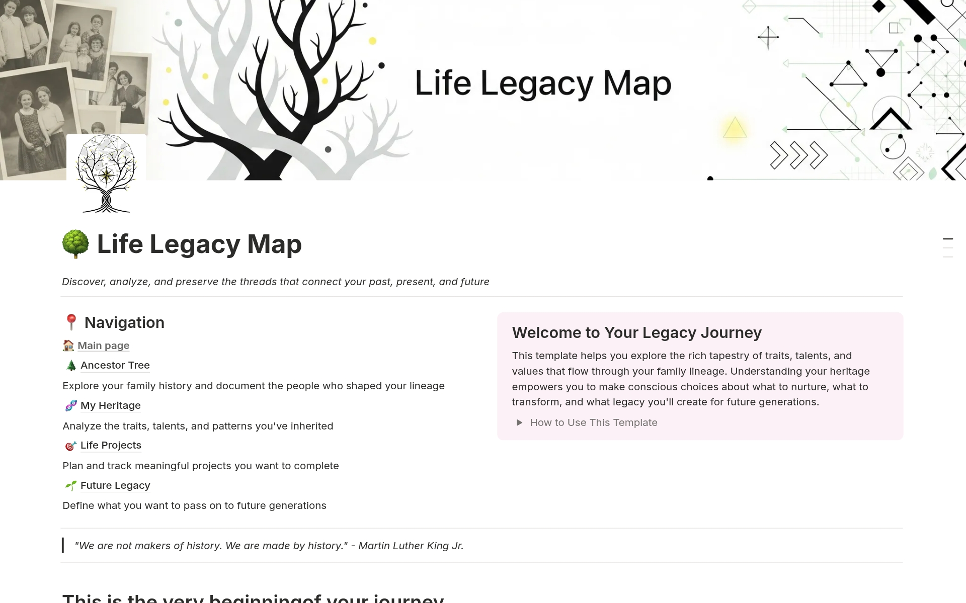 Life Legacy Map
